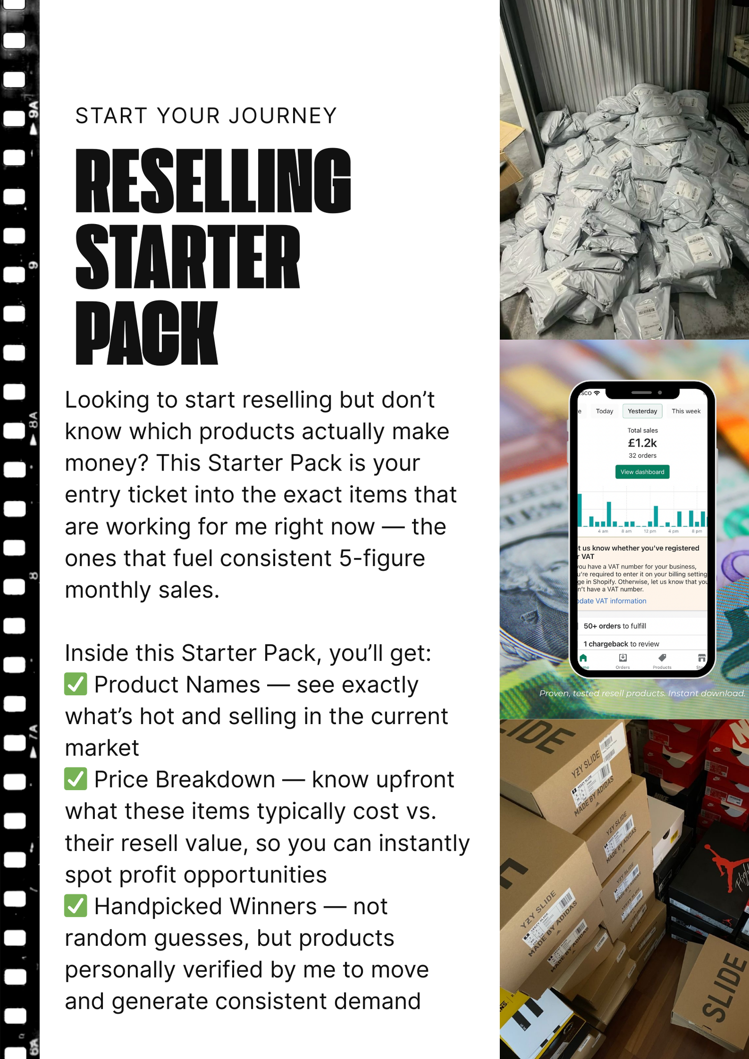 Winning Resell Starter Pack My Store